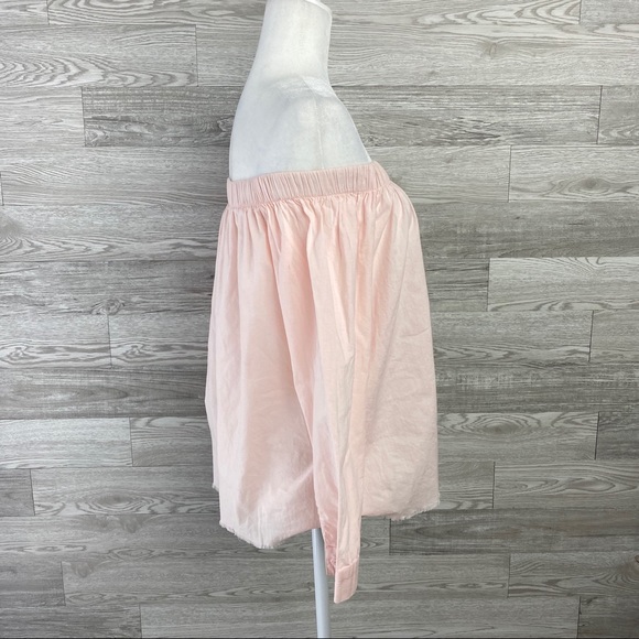 H&M Light Pink Off Shoulder Long Sleeve Blouse - Picture 3 of 8